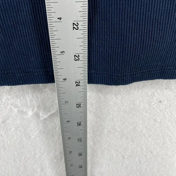 Danskin Tank Top Womens Sz L Blue Scoop Neck Wide Strap Stretch Ribbed - Picture 4 of 11